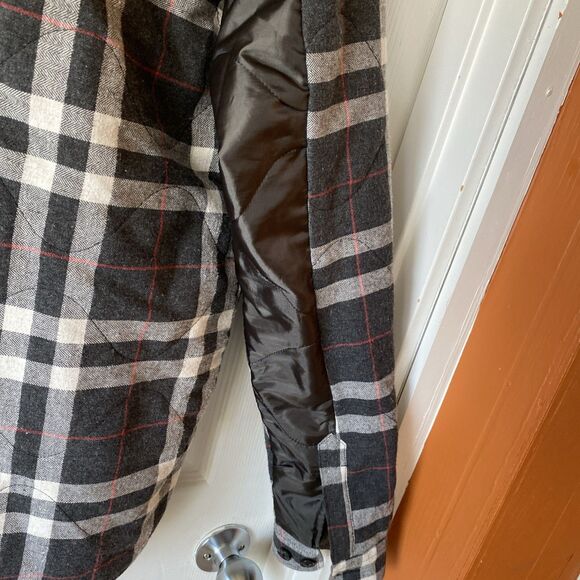 Boohoo Man Work Jacket Men’s Size Medium Plaid Button Up Outdoor - Picture 7 of 12